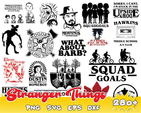 280 Bundle Stranger Things Silhouette SVG file, Stranger Thi - Inspire Uplift