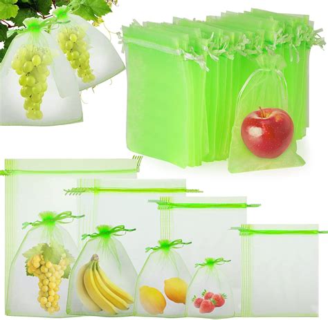 Amazon.com : Irenare 240 Pcs Fruit Protection Bags Fruit Netting Bags ...
