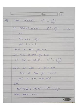 Give an Example of Mathematical Induction Problem and Its Solution Discrete Math 的图像结果