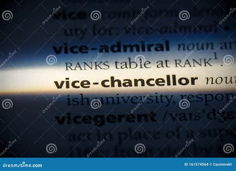 Vice-chancellor stock photo. Image of definition, language - 161574564