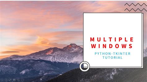 Tkinter Multiple Windows 的图像结果