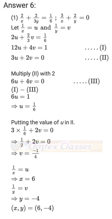 Education: Problem Set 1, Linear equations in Two Variables, SSC ...