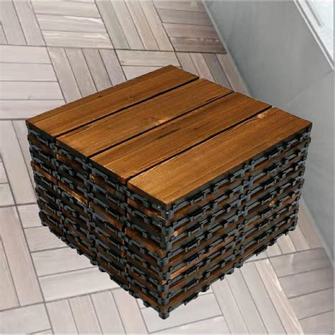 Outdoor Interlocking Floor Tiles WPC Outdoor Waterproof Interlocking