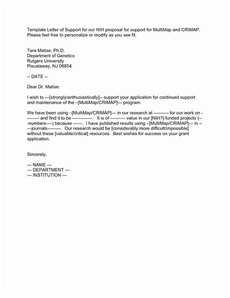 Letter Of Intent Template Grant