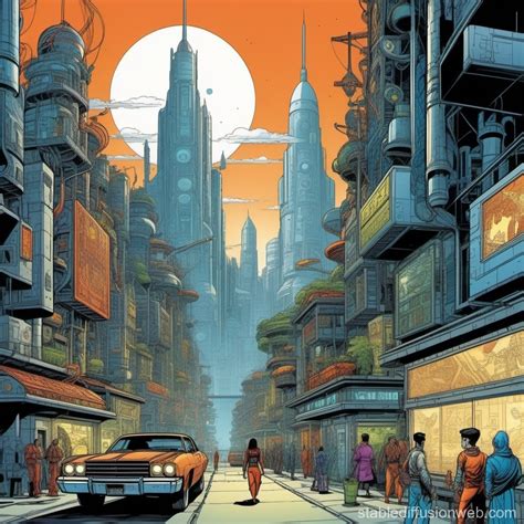 High-Tech City Art 的图像结果