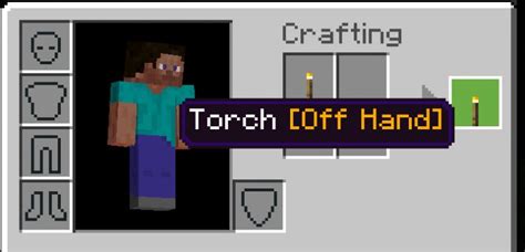 Image result for Offhand Torchlight Minecraft