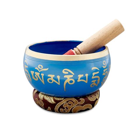 Sacred Mantra Bowls- 4 Inches- Blue | Musical Instruments by Sarveda ...