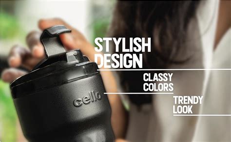 CELLO Nomad Stainless Steel Vacum Insulated Mug, 350ml, White | Anti ...