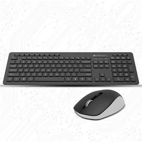 ZEBRONICS Zeb-Companion 500 Keyboard and Mouse Combo Wireless Standard ...