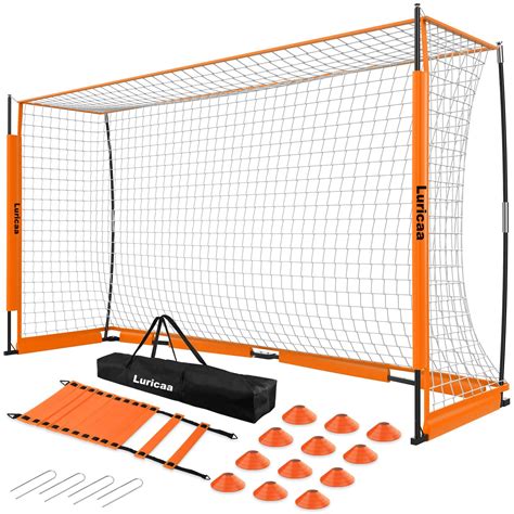 Collapsible Soccer Goal, 12×6 ft Portable Soccer Goal Net for Backyard ...