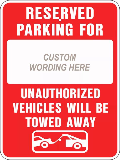 Free Printable Parking Signs - Printable Word Searches