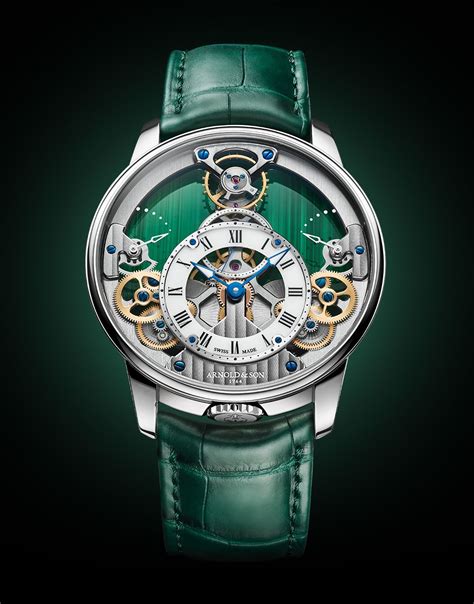 Introducing The Time Pyramid Malachite By Arnold & Son