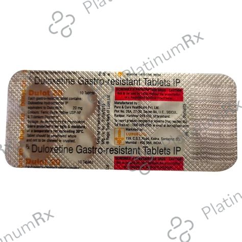 Dulot 20mg Tablet 10s | Uses, Price & Substitutes