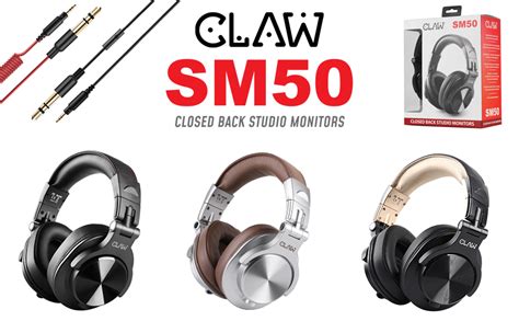 CLAW SM50 Professional Studio Monitoring DJ Wired Over Ear Headphones ...