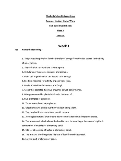 Class 10 15 Th Week Assignment Home Science 的图像结果