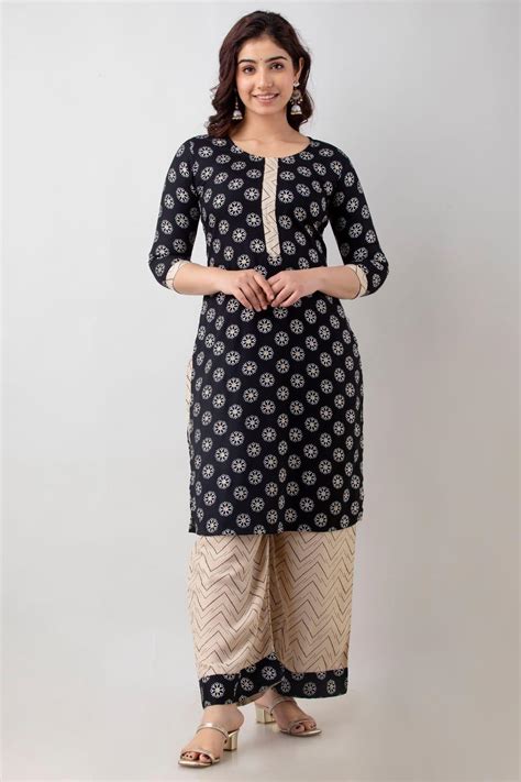 Ethnic Motifs Printed Kurta and Palazzo Set – Style Jaipur