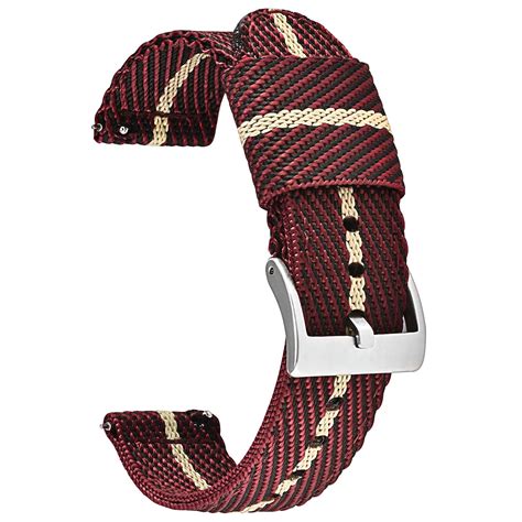 Buy CODFIEDY18mm 20mm 22mm Twill Weave Nylon Watch Bands for Men for ...