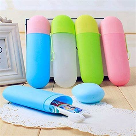 MEXFY Plastic Portable Travel Toothpaste Toothbrush Holder Cover Case ...