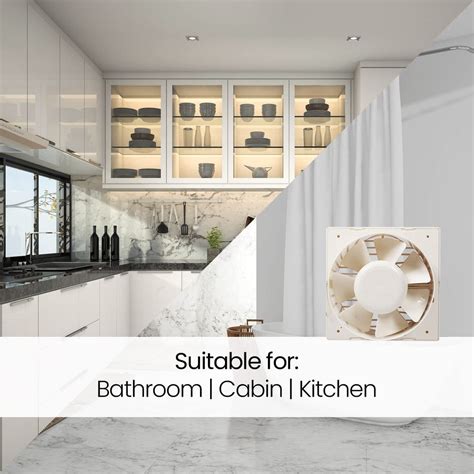 Buy Candes 6'' High Velocity Exhaust Fan | Ivory – GlobalBees Shop