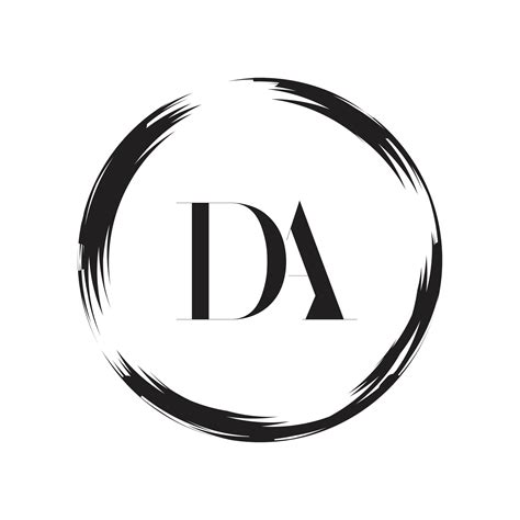 Initial Monogram Letter DA Logo Design Vector Template. DA Letter Logo ...