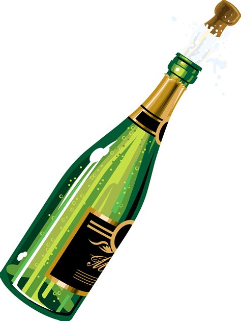 clip art champagne bottle #2845681
