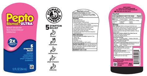 DailyMed - PEPTO-BISMOL ULTRA- bismuth subsalicylate suspension