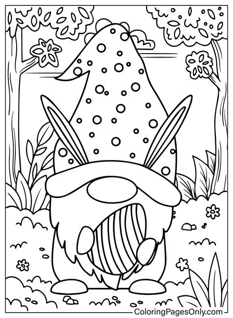 30+ Easter Gnome Coloring Pages - Free Printable PDF & Online Coloring