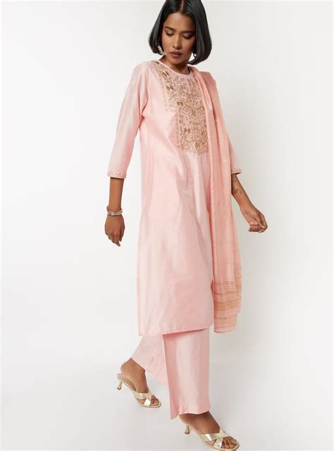 Buy Women Embroidered Straight Kurta Set Online at just Rs. 1499.0 ...