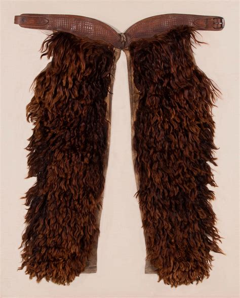 Angora Chaps with Beautiful Tooled Leather, Made by John Clark Saddlery ...