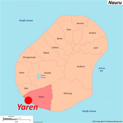 Yaren Map | Nauru | Detailed Maps of Yaren District