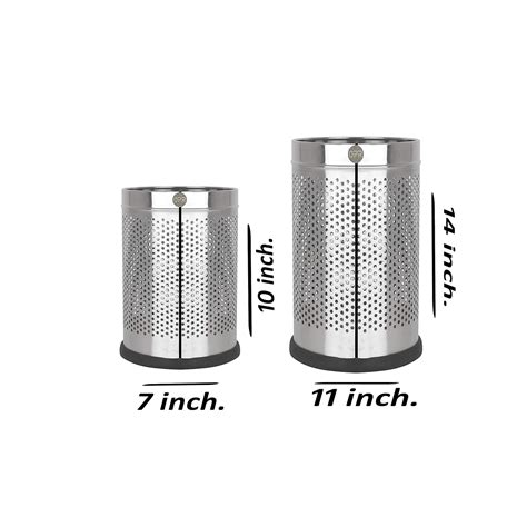 OPR Stainless Steel Dustbin Perforated Dustbin