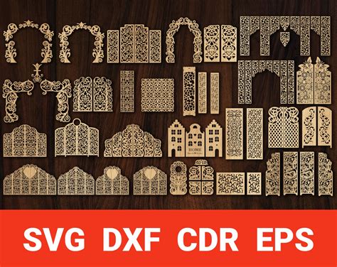 Buy Wedding Arch Screen Pattern SVG File, Lattice Screen Pattern Vector ...