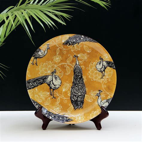 Peacock Ceramic Decorative Wall Plate – Mora Taara