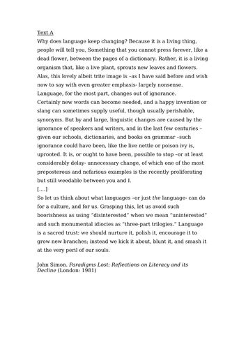 Image result for English Language Paper 2 Model Answers