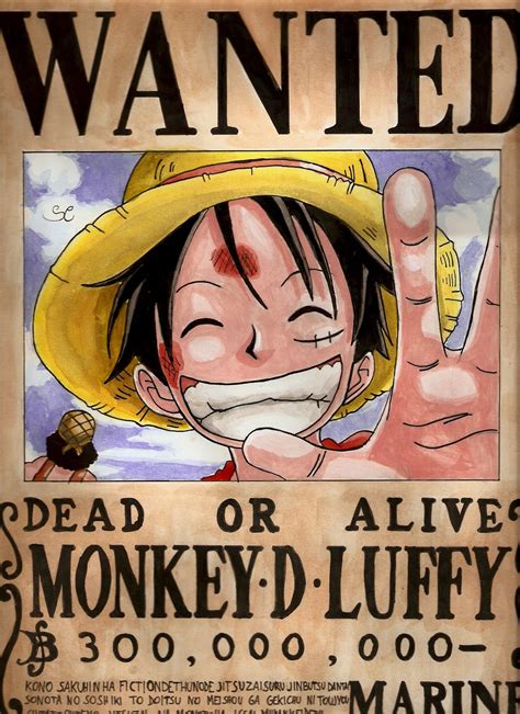 Luffy Wanted Poster Wallpapers - Top Free Luffy Wanted Poster ...
