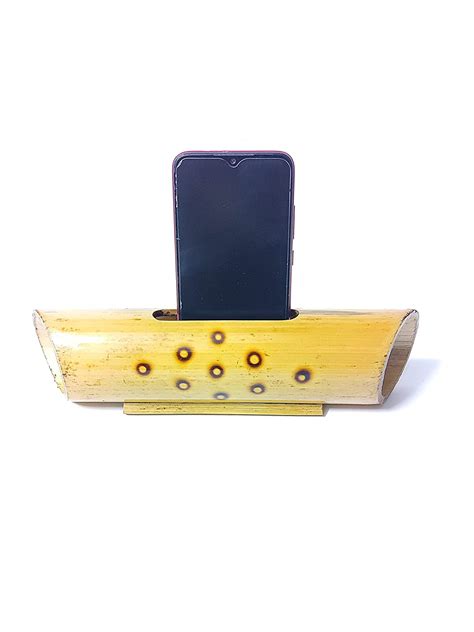 JOYNAGAR Bamboo Mobile Speaker & Stand for Smartphones | 10x3 inch ...