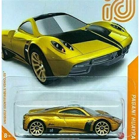 Buy Hot Wheels Pagani Huayra ID car Gold, Ships in Protector Case ...