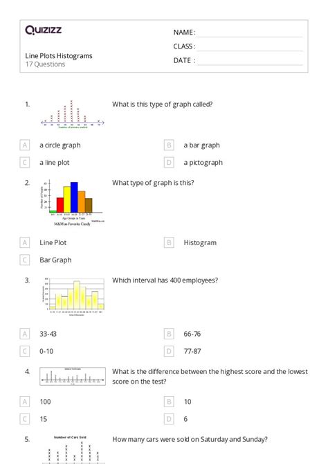 50+ Line Plots worksheets for 7th Class on Quizizz | Free & Printable