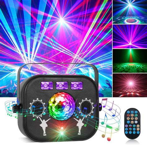 Amazon.com: DJ Disco Light, Small Stage Lights 5 in 1 DJ Lights with ...