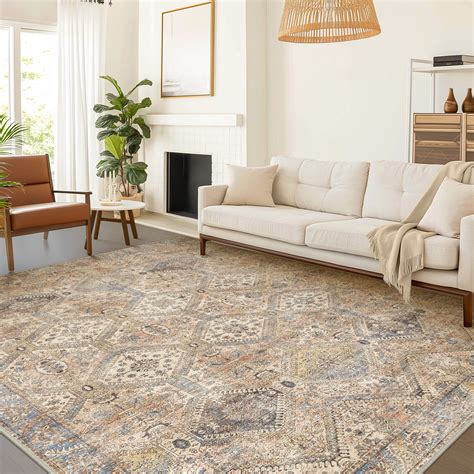 KUETH 6'x9' Area Rugs for Living Room, Non Slip Machine Washable ...