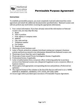 Fillable Online Permissible Use Agreement revised Fax Email Print ...