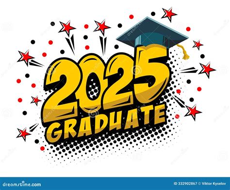 2025 Class Background Hat In Air Banner. Graduation 2025 Class Party ...