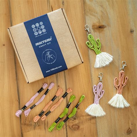DIY Cactus Keychain Craft Kit | 108 Knots