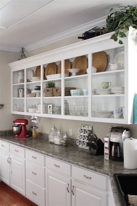Dream Kitchen with Open Shelving and White Cupboards