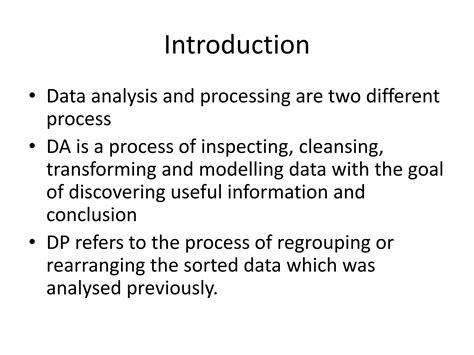 Image result for Data Processing and Analysis PPT