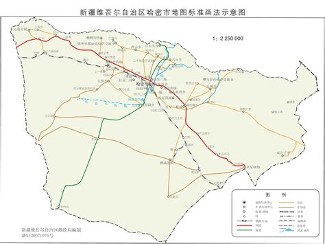 新疆哈密地区政区地图_新疆旅行网