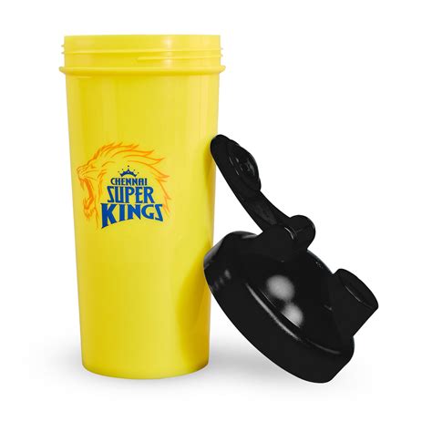 Official CSK Merch - Yellow-Black Gym Shaker – Boldfit