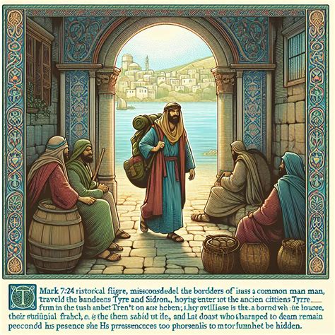 What does Mark 7:24 mean? | Bible Art