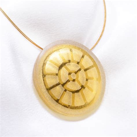Buy Gold In Glass Mother Symbol Pendant | Auroville.com – Auroville ...