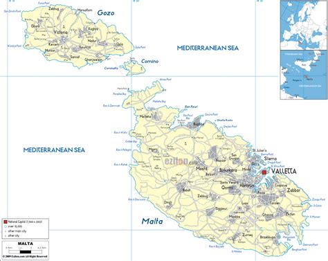 Maps of Malta | Detailed map of Malta in English | Tourist map (map of ...
